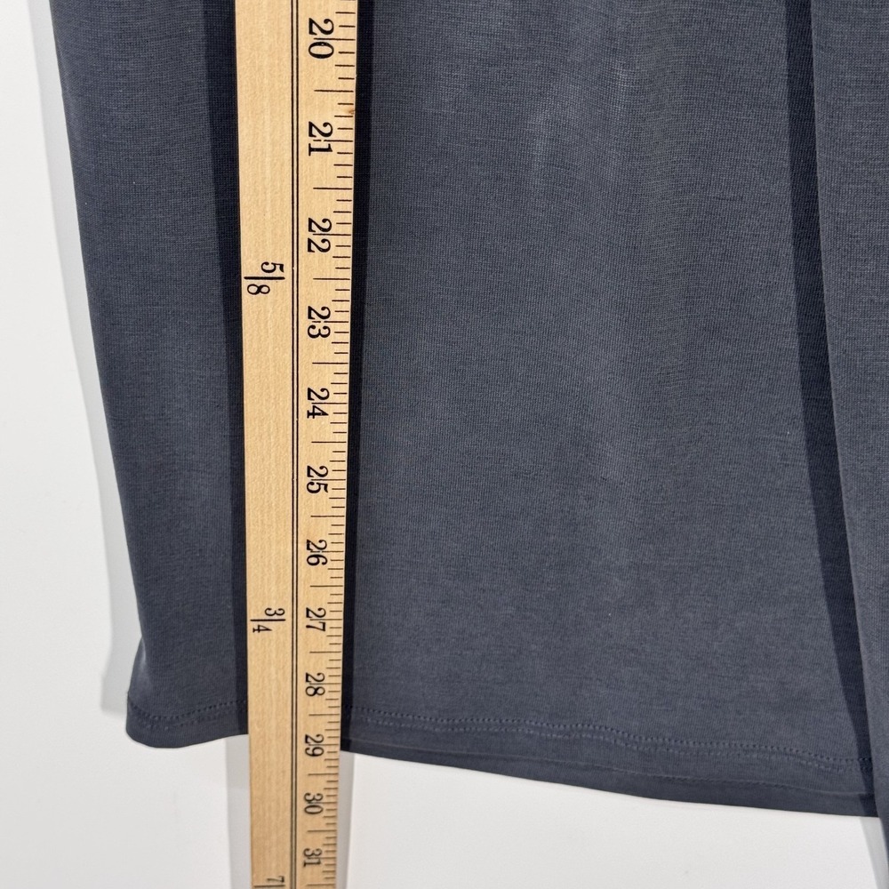 RO & DE Skirt Women's XL Gray Draped Asymmetrical Modal Midi Pull On Modern - Picture 7 of 9